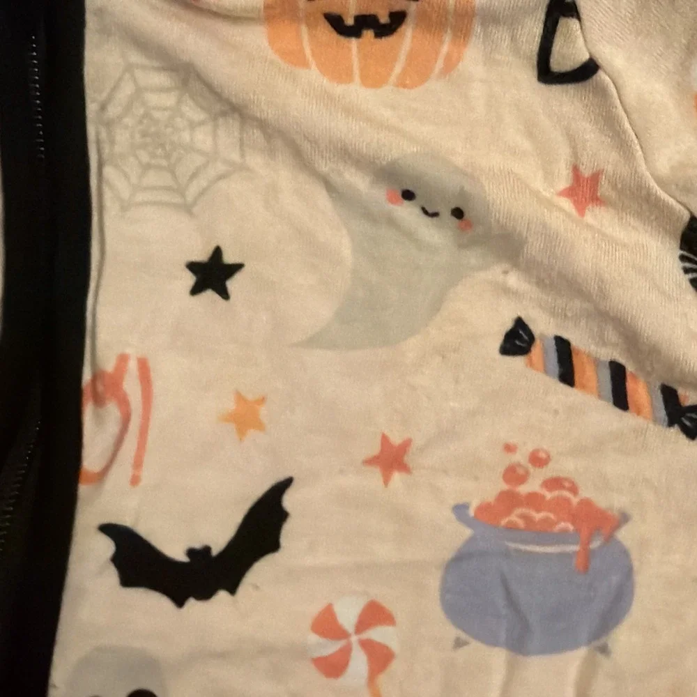 Emerson Baby Girls 12-18 Months Halloween BOO Bamboo Footed Sleeper Pajamas EUC